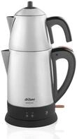 ARZUM Cayci Lux Inox Teebereiter, t&uuml;rkische Teekanne, Edelstahl, 0,7 l