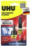 UHU Sekundenkleber Set (3g + 9g) | 2-Phasen-Sekundenkleber extra stark &