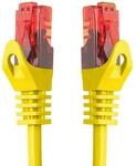 BIGtec LAN Kabel 0,25m Netzwerkkabel gelb Gigabit Ethernet Kabel RJ45 Stecker
