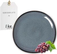 like. by Villeroy & Boch Lave gris Servierplatte 32x32x2,5cm