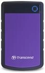 Transcend TS1TSJ25H3P 1TB portable, externe Festplatte (HDD) in purple (lila) mit