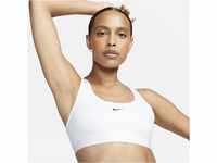 Nike Swoosh Light Support Sport-BH ohne Polster für Damen - Weiß