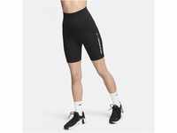 Nike One Bike-Shorts mit hohem Bund für Damen (ca. 18 cm) - Schwarz