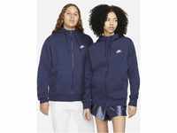 Nike Sportswear Club Fleece Herren-Hoodie mit durchgehendem Reißverschluss - Blau