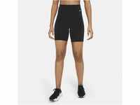 Nike One Bike Shorts mit mittelhohem Bund für Damen (ca. 18 cm) - Schwarz