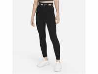 Nike Sportswear Club Damen-Leggings mit hohem Bund - Schwarz