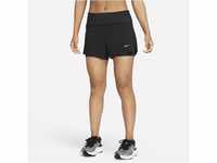Nike Dri-FIT Swift 2-in-1-Laufshorts mit halbhohem Bund und Taschen für Damen (ca.
