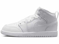 Nike 640734-136, Nike Jordan 1 Mid Schuh für jüngere Kinder - Weiß 34 Male