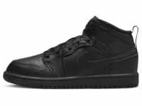 Nike 640734-093, Nike Jordan 1 Mid Schuh für jüngere Kinder - Schwarz 35 Male