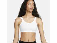 Nike Alpha gepolsterter, verstellbarer Sport-BH mit starkem Halt für Damen - Weiß