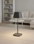 Villeroy & Boch Tischleuchte Touch-Dimmer, IP65 Aluminium, Ladestation inklusive -