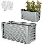 Hochbeet Stahl Silber L