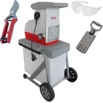 Elektro Leisewalzen Gartenh&auml;cksler ILH 3000 A mit Gartenschere & Schutzbrille