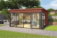 Lasita Maja 41286, Lasita Maja Gartenhaus Domeo inkl. Boden - Fichtenholz -