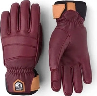Hestra 3002080-590, Hestra Womens Fall Line 5-Finger Ski Handschuh (Bordeaux) Rot