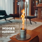 H&ouml;fats 090101, H&ouml;fats Spin 120 Grau - Tischfeuer + 1x Bio Ethanol