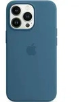 Apple iPhone 13 Pro MagSafe Silikon H&uuml;lle - Eisblau/Jay Blue