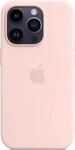 Apple iPhone 14 Pro MagSafe Silikon H&uuml;lle - Kalkrosa/Chalk Pink