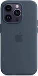 Apple iPhone 14 Pro MagSafe Silikon H&uuml;lle - Sturmblau
