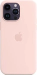 Apple iPhone 14 Pro Max MagSafe Silikon H&uuml;lle - Kalkrosa/Chalk Pink
