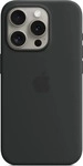 Apple iPhone 15 Pro MagSafe Silikon H&uuml;lle - Schwarz/Black