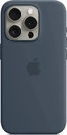 Apple iPhone 15 Pro MagSafe Silikon H&uuml;lle - Sturmblau/Stormblue