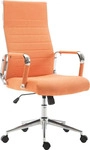 Kolumbus B&uuml;rostuhl - Stoff / Chromoptik / Orange (191943709)