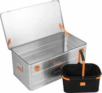 ALUBOX ABX-B140, ALUBOX leichte Aufbewahrungsbox abschlie&szlig;bar, 140 L - 900 x...