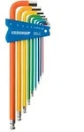 GEDORE H 42 CKEL-09 Winkelschraubendreher-Satz 9-teilig farbig