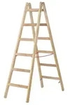 Hymer 7141012 Holz-Sprossenstehleiter beidseitig