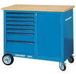 GEDORE 1504 0511 S Rollwerkbank mit 7 Schubladen und Schraubstock