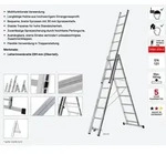 Hymer Mehrzweckleiter, dreiteilig 3x12 Sprossen, L&auml;nge 3,49-7,97 m