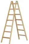 Hymer 7141014 Holz-Sprossenstehleiter beidseitig