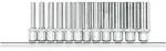 GEDORE R41008012 Steckschl&uuml;ssel-Satz 1/4 6-kant +Leiste 12-teilig"