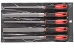 GEDORE R93000005 Feilensatz 3-kant + 4-kant + Flach + Rund + Halb 5-teilig