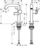 Hansgrohe WTM 150 Tecturis S Fine CoolStart EcoSmartu. m. Push-Open Ablaufg. c...