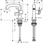 Hansgrohe WTM 110 Tecturis S Fine CoolStart ohne Ablaufgarnitur chrom