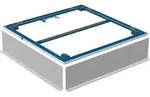 Geberit Installationsrahmen f&uuml;r Setaplano DFl bis 100cm, f&uuml;r 4 F&uuml;&szlig;e, 90x90cm