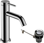 Hansgrohe WTM 110 Tecturis S mit Zugstangen-Ablaufgarnitur chrom