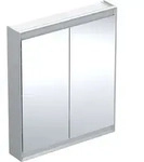Geberit ONE Spiegelschrank mit ComfortLight 2 T&uuml;ren, AP-Mont., 75x90x15cm, alu.