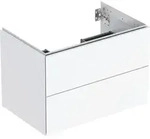 Geberit ONE Unterschrank f&uuml;r WT/-Platte 2 Schubl., 74x50,4x47cm, wei&szlig; hgl.