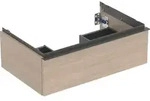 Geberit iCon Unterschrank f&uuml;r WT, 1 Schubl. 74x24,7x47,6cm, Eiche/Gr. Lava