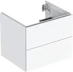 Geberit ONE Unterschrank f&uuml;r WT/-Platte 2 Schubl., 59,2x50,4x47cm, wei&szlig; hgl.