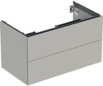 Geberit ONE Unterschrank f&uuml;r WT/-Platte 2 Schubl., 88,8x50,4x47cm, greige matt