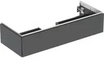 Geberit ONE Unterschrank f&uuml;r WT/-Platte 1 Schubl., 118,4x26,6x47cm, schwarz...