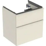 Geberit iCon Unterschrank f&uuml;r WT, 2 Schubl. 59,2x61,5x47,6cm, sandgrau