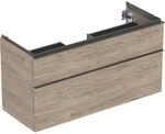 Geberit iCon Unterschrank f&uuml;r WT, 2 Schubl. 118,4x61,5x47,6cm, Nussbaum...