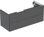 Geberit ONE Unterschrank f&uuml;r WT/-Platte 2 Schubl., 118,4x50,4x47cm, schwarz...