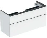 Geberit iCon Unterschrank f&uuml;r WT, 2 Schubl. 118,4x61,5x47,6cm, wei&szlig; hgl/Gr....