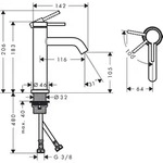 Hansgrohe WTM 110 Tecturis S CoolStart EcoSmartu. ohne Ablaufgarnitur chrom